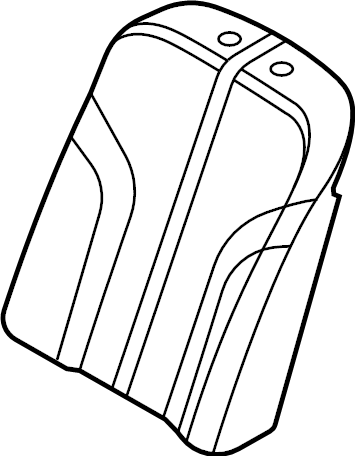 View 89460T1100JA1 Seat Back Cushion Cover (Right, Rear) Full-Sized Product Image