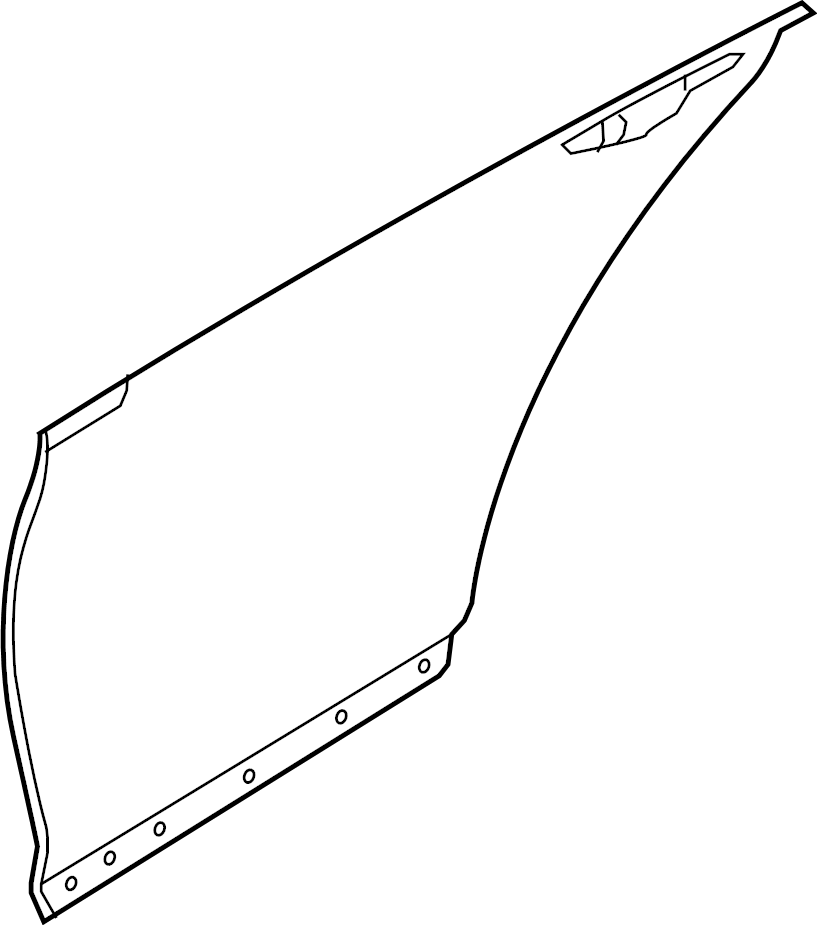 View 77111T1001 Door Outer Panel (Left, Rear) Full-Sized Product Image