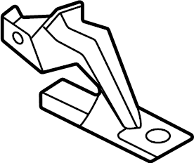 View 86637T1000 Bumper Impact Bar Bracket (Rear, Lower) Full-Sized Product Image