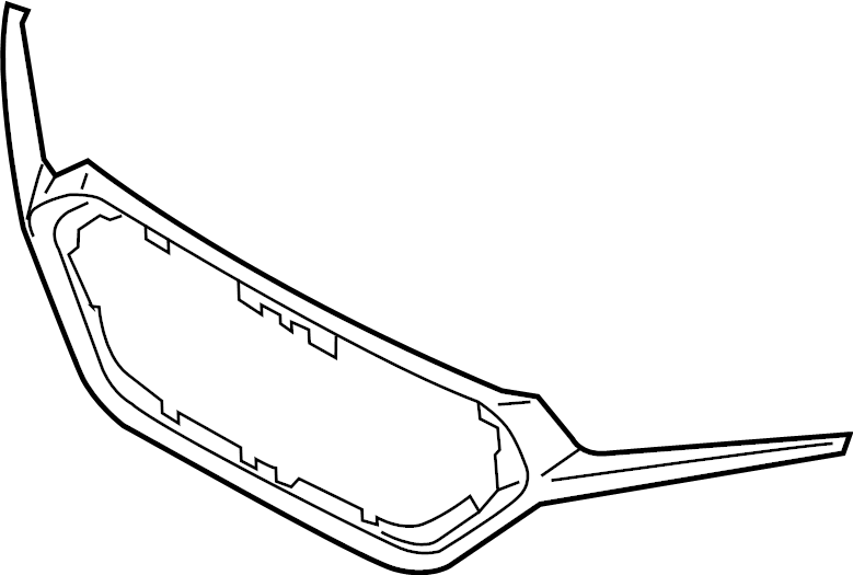 View 86585G2500 Bumper Trim (Front, Upper, Lower) Full-Sized Product Image