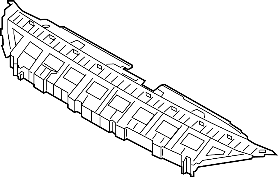 View 86361G7000 Bumper Cover Support Rail (Upper) Full-Sized Product Image