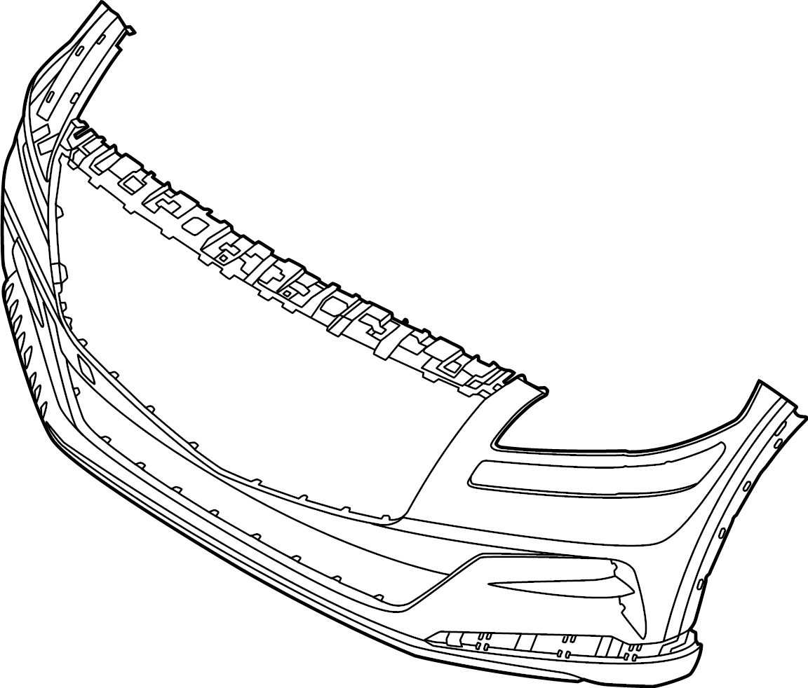 View 86510T6020 Bumper Cover (Front, Lower) Full-Sized Product Image