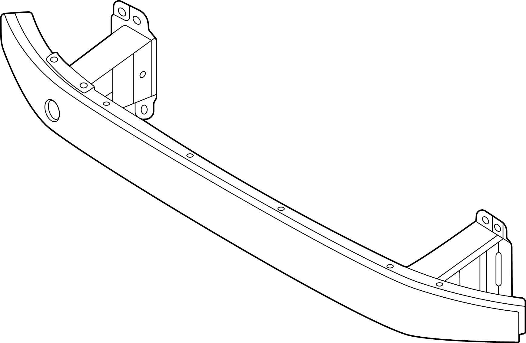 View 64900T6000 Bumper Impact Bar (Front) Full-Sized Product Image
