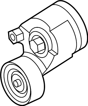 View 252812T100 Accessory Drive Belt Tensioner Assembly Full-Sized Product Image