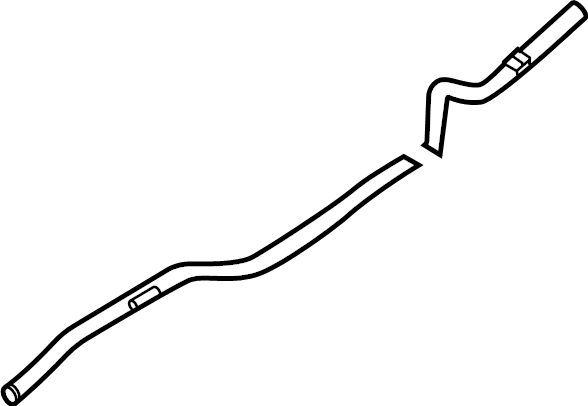 View 97553T6100 HVAC Heater Hose Outlet Tube Full-Sized Product Image