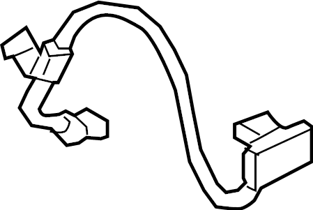 View 58732T6550 Brake Hydraulic Hose (Right, Front) Full-Sized Product Image