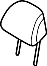 View 89700T6000URN Headrest (Rear) Full-Sized Product Image