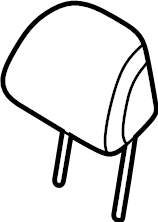 View 89700T6020VNK Headrest (Rear) Full-Sized Product Image