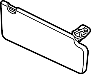 View 85220T6540VNB Sun Visor (Right) Full-Sized Product Image