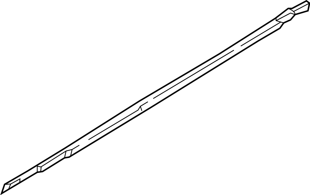 View 82210T6100 Door Belt Molding (Left, Front, Upper) Full-Sized Product Image