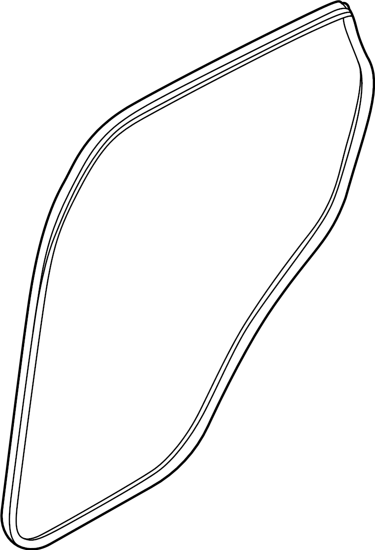 View 83120T6000 Door Seal (Right, Rear) Full-Sized Product Image