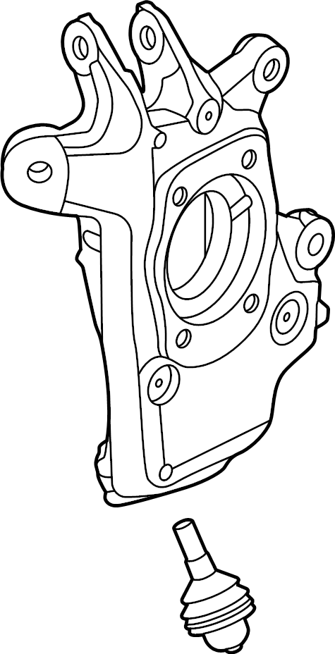 View 52711T6000 Suspension Knuckle (Right, Rear) Full-Sized Product Image