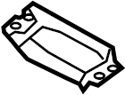 View 846293N600 Bracket Assembly - Console MT. (Front, Rear, Upper) Full-Sized Product Image