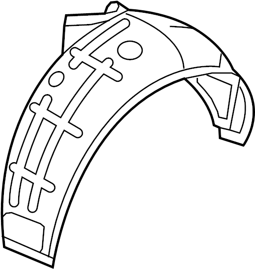 View 868213N000 Quarter Panel Splash Shield (Left, Rear) Full-Sized Product Image