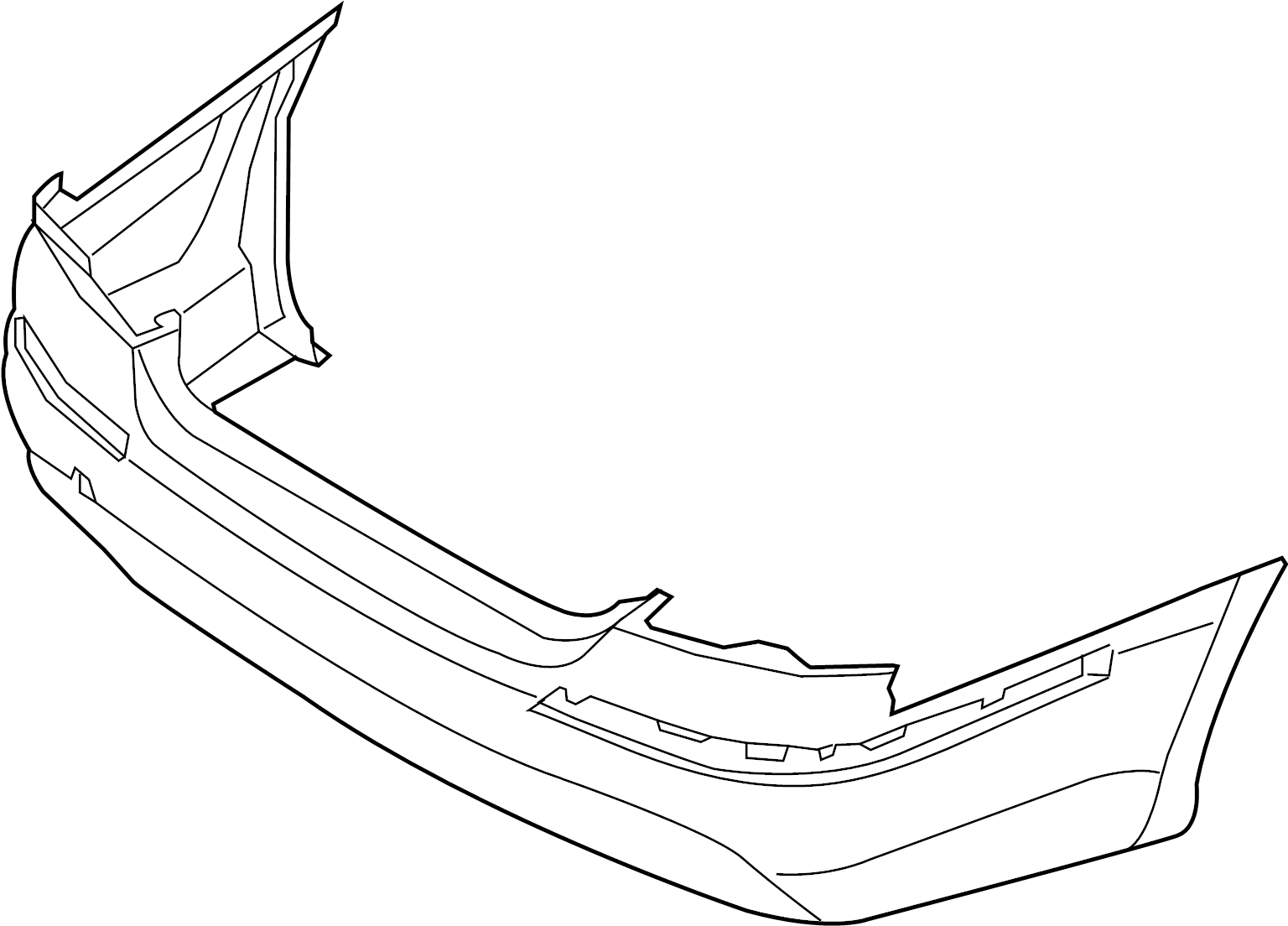 View 866403N010 Bumper Cover (Rear, Upper, Lower) Full-Sized Product Image