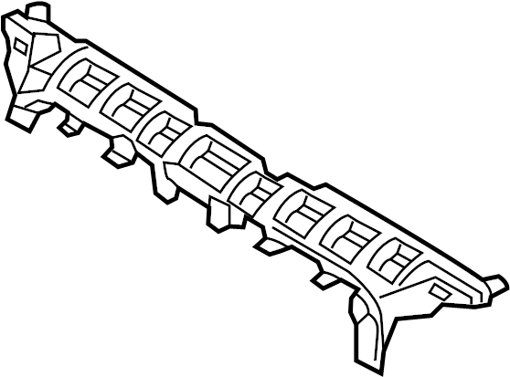 View 86550D2000 Bumper Cover Support Rail (Front, Upper, Lower) Full-Sized Product Image