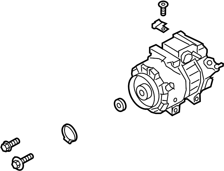 View 97701D2000 A/C Compressor Full-Sized Product Image