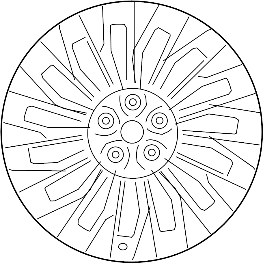 View 52910D2210 Wheel (Front) Full-Sized Product Image