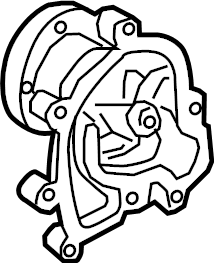 View 251003F300 Engine Water Pump Full-Sized Product Image
