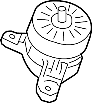 View 21850D2510 Engine Mount (Right, Front, Rear, Lower) Full-Sized Product Image