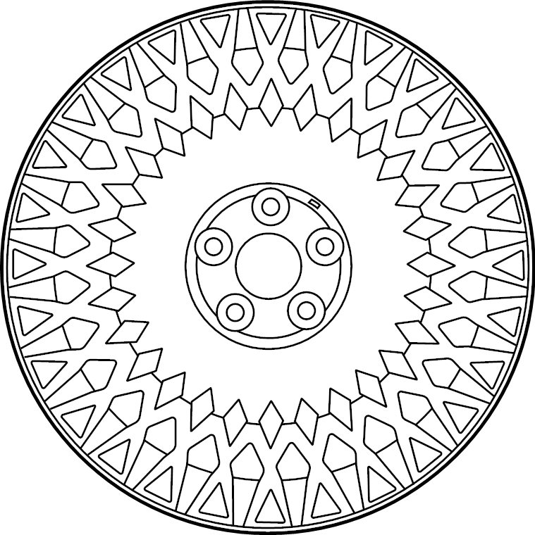 View 52910D2710 Wheel (Front) Full-Sized Product Image