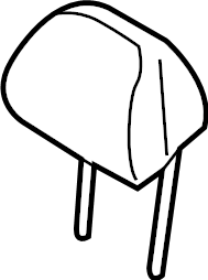 View 88700D2100VB9 Headrest (Front) Full-Sized Product Image