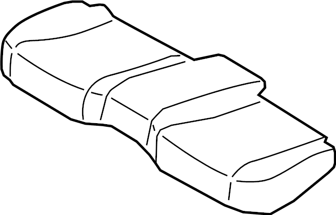 View 89150D2000 Cushion. Seat. Pad. (Right, Rear) Full-Sized Product Image