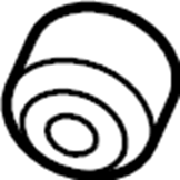 View 55543D2000 Arm. Bushing. (Rear, Upper, Lower) Full-Sized Product Image