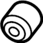 View 55138D2500 Suspension Control Arm Bushing (Upper) Full-Sized Product Image