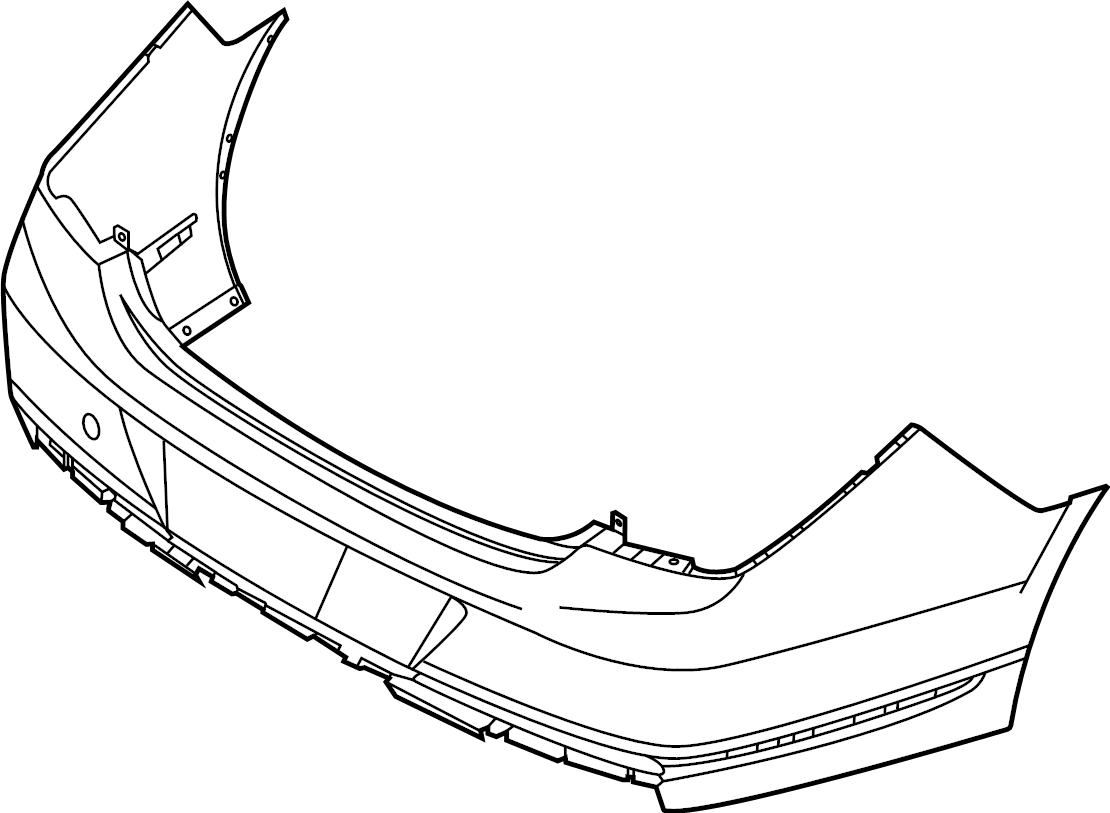 View 86640D2570 Bumper Cover (Rear, Upper) Full-Sized Product Image