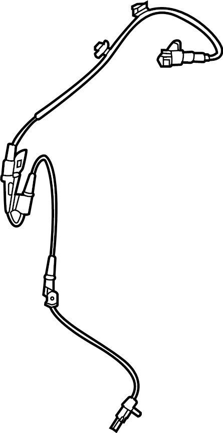 View 58940K2300 ABS Wheel Speed Sensor (Right, Front) Full-Sized Product Image