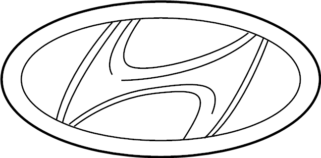 View 86300K3000 Hatch Emblem Full-Sized Product Image