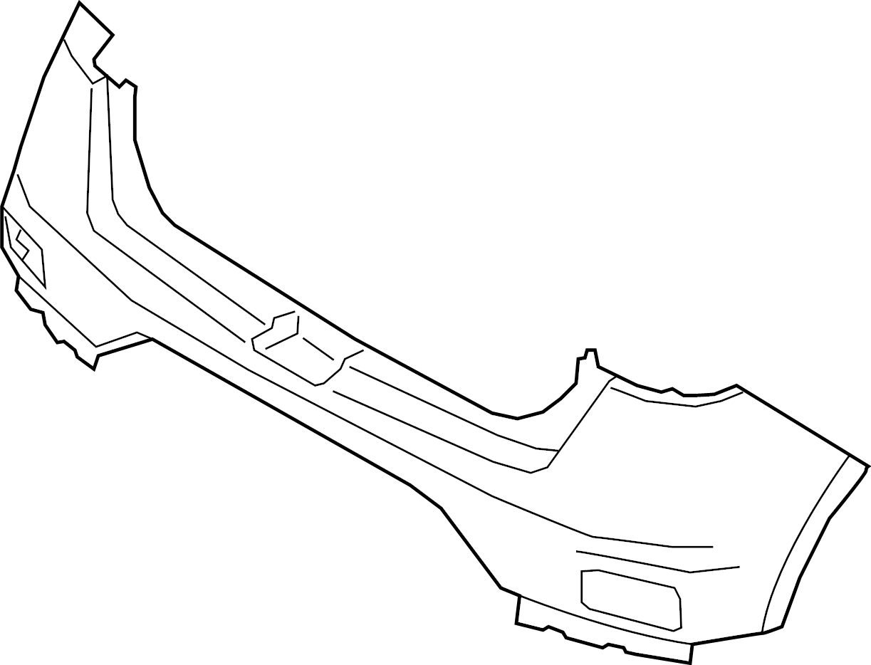View 86610K2030 Bumper Cover (Rear, Upper) Full-Sized Product Image