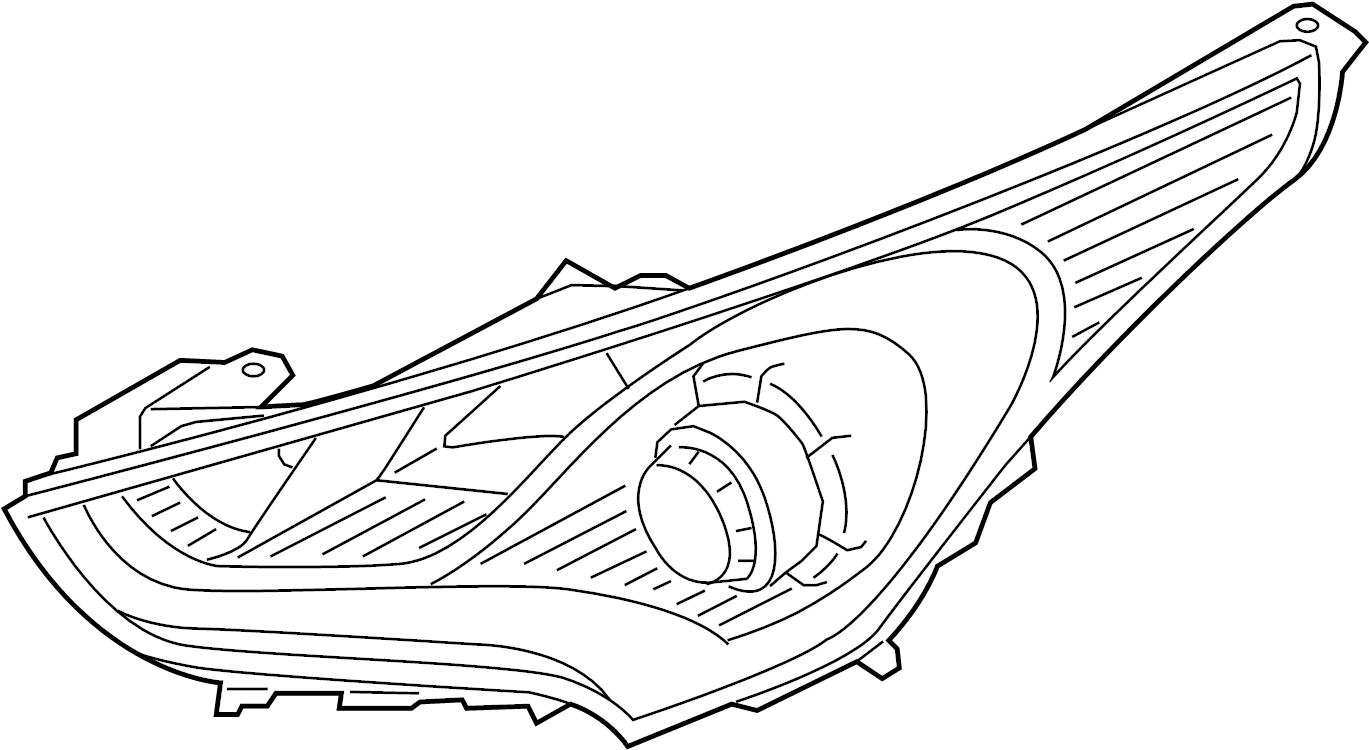View 921012V000 Headlight Assembly (Left) Full-Sized Product Image