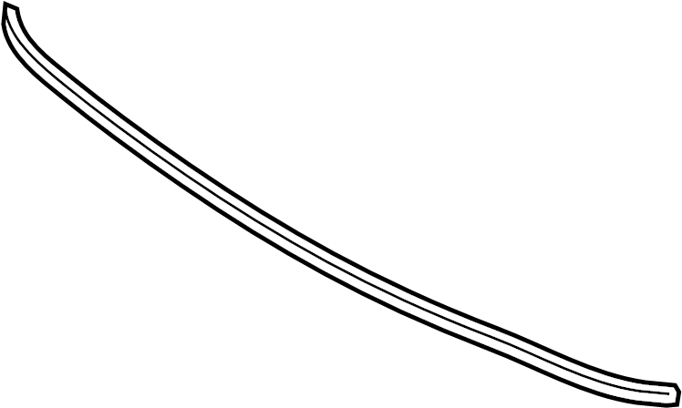 View 864312V000 Hood Seal (Rear) Full-Sized Product Image