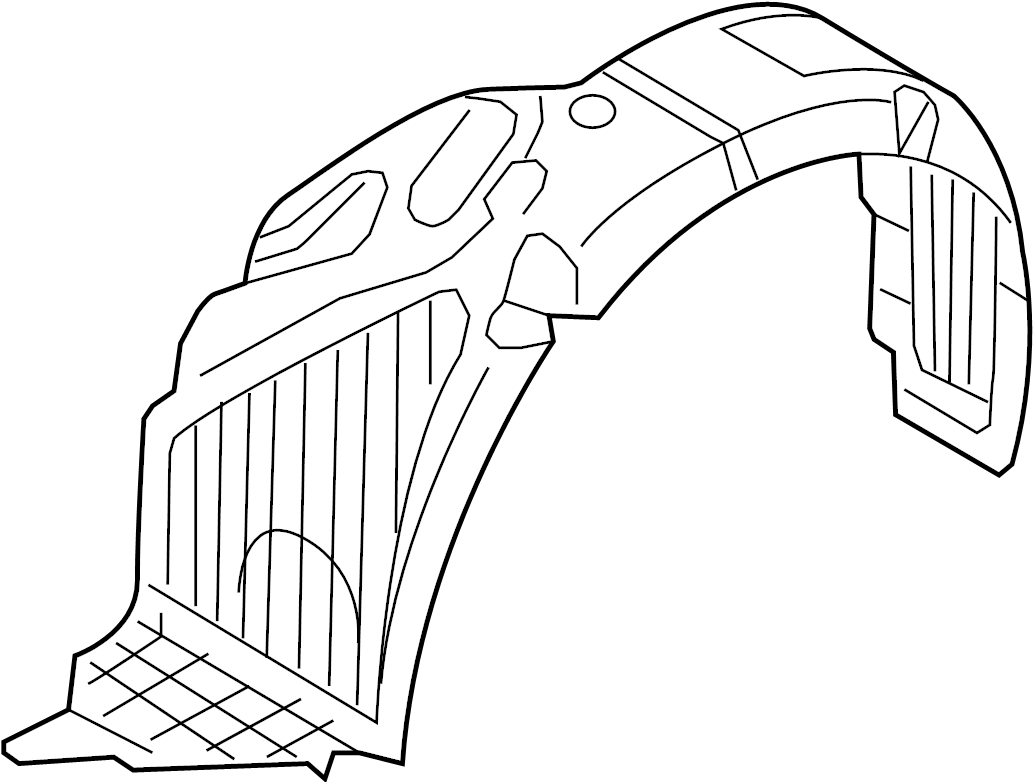 View 868122V800 Fender Splash Shield (Right, Front, Upper) Full-Sized Product Image