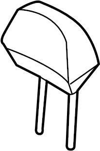 View 887002V000SR5 Headrest (Front) Full-Sized Product Image