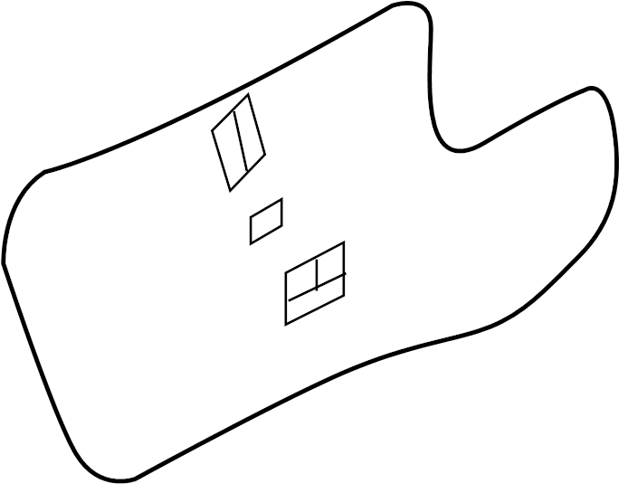 View 823912V000 Door Water Deflector (Left, Front) Full-Sized Product Image