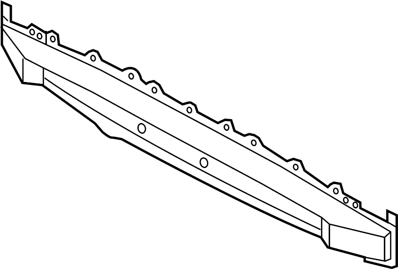 View 866312V100 Bumper Impact Bar (Rear) Full-Sized Product Image