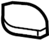 View 253301R000 Radiator Cap (Right) Full-Sized Product Image