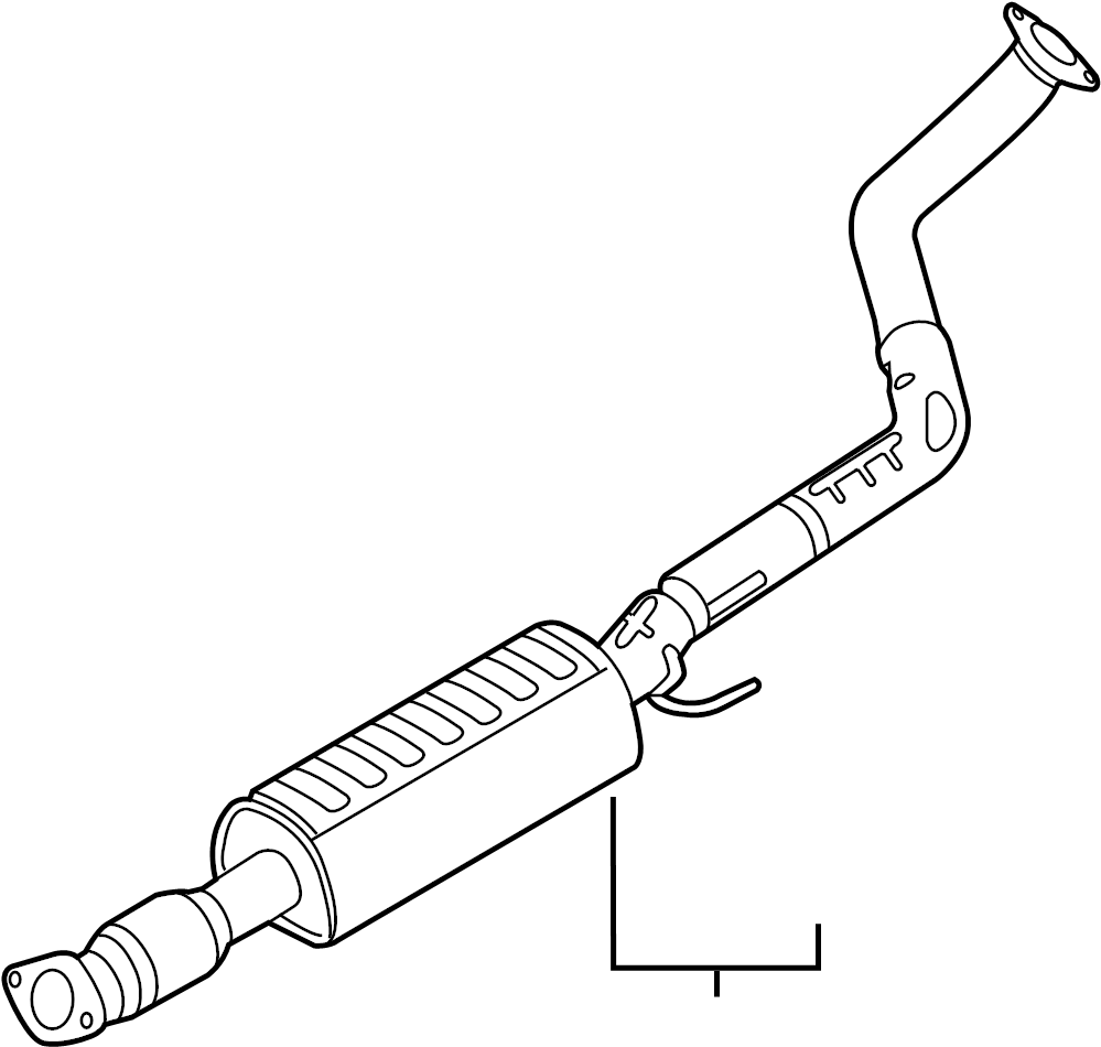 View 286502V940 INTERMEDIATE PIPE. Muffler AND pipe. PIPE - EXHAUST, CENTER.  Full-Sized Product Image