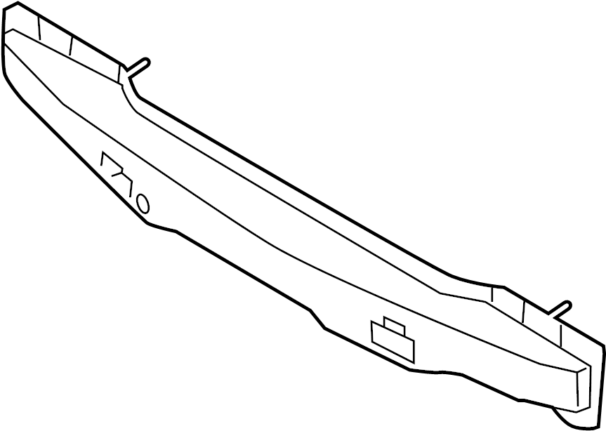 View 866312V510 Bumper Impact Bar (Rear) Full-Sized Product Image