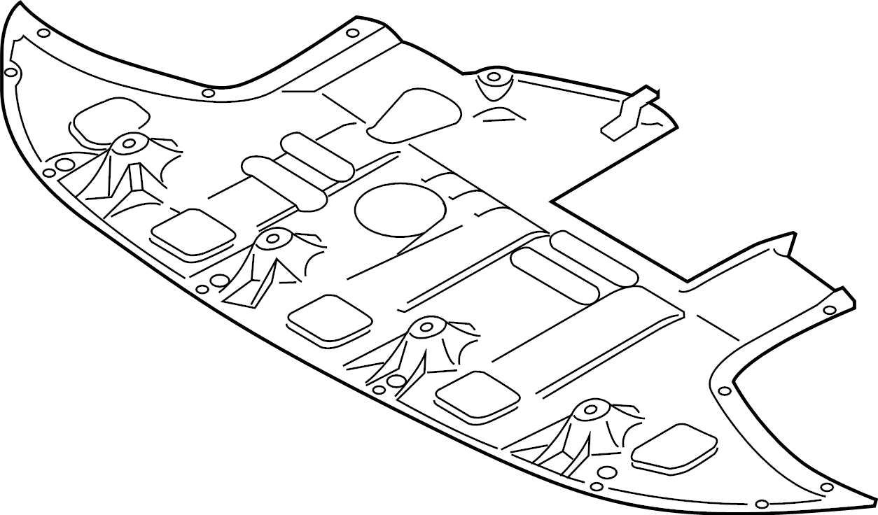 View 29110J3000 Radiator Support Splash Shield (Front, Lower) Full-Sized Product Image