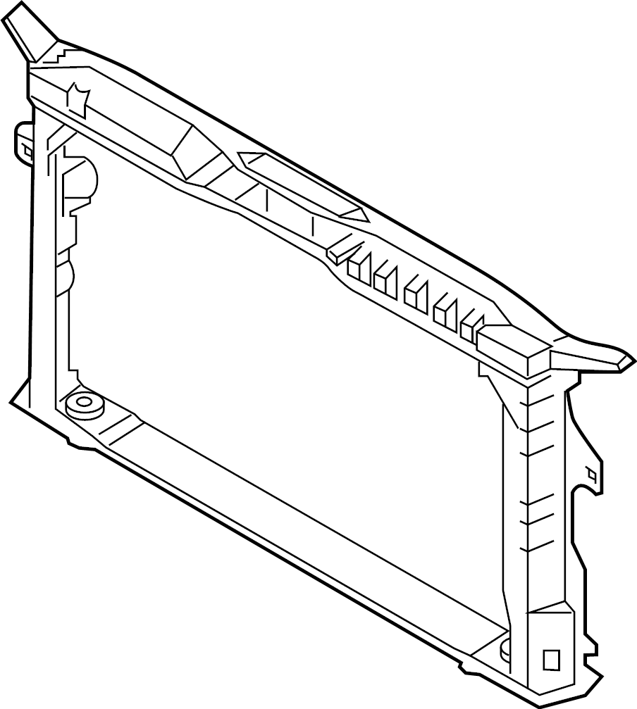 View 64101K9000 Radiator Support Panel (Front, Lower) Full-Sized Product Image