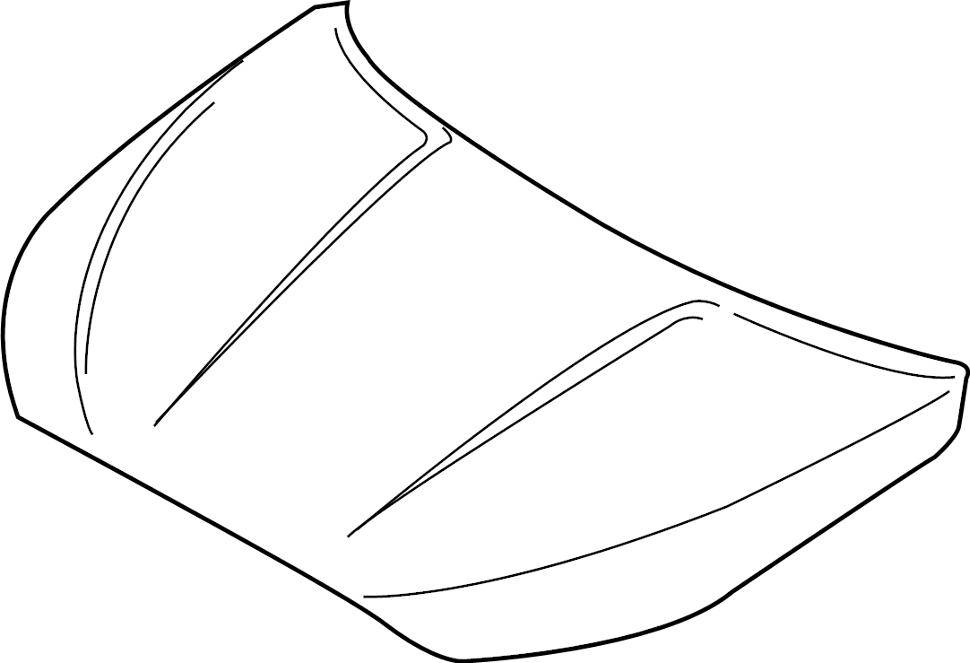 View 66400J3000 Hood Panel Full-Sized Product Image
