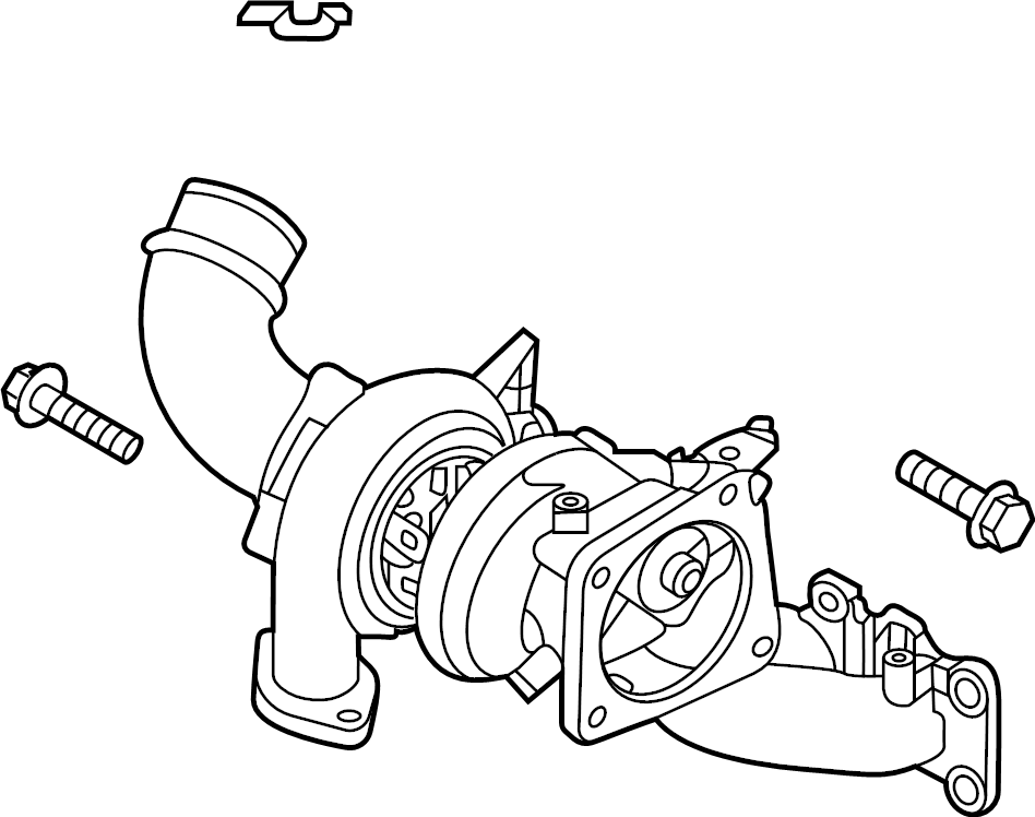 View 282312GTB1 Exhaust Manifold. Turbocharger.  Full-Sized Product Image