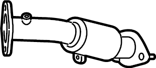 View 28610J3500 Pipe. Exhaust. Muffler. Assembly. Intermediate. (Front) Full-Sized Product Image