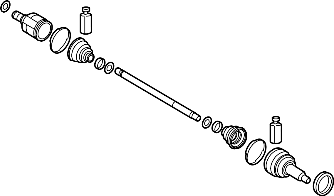 View 49500K9100 CV Axle Assembly (Left) Full-Sized Product Image