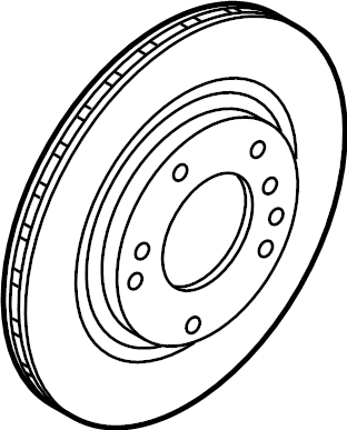 View 58411K9500 Disc Brake Rotor (Rear) Full-Sized Product Image