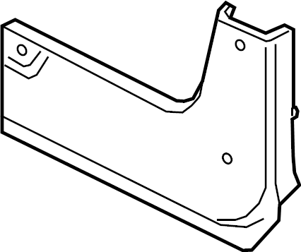 View 86831J9000 Mud Flap (Left, Front) Full-Sized Product Image